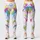 Electric Neon Paint Splashes for Yoga, Gym Training and Vibrant Summer Activewear Leggings - 3