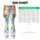 Electric Neon Paint Splashes for Yoga, Gym Training and Vibrant Summer Activewear Leggings - 7