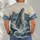 Whale and Tall Ship Ocean Scene for Coastal Summer Adventures and Seaside Getaways All-over Print Unisex T-shirt - 6