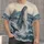 Whale and Tall Ship Ocean Scene for Coastal Summer Adventures and Seaside Getaways All-over Print Unisex T-shirt - 4