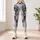 White Charcoal Marble Veining for Yoga, Gym Workouts, and Everyday Activewear Leggings - 4