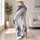 White Charcoal Marble Veining for Yoga, Gym Workouts, and Everyday Activewear Leggings - 12