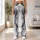 White Charcoal Marble Veining for Yoga, Gym Workouts, and Everyday Activewear Leggings - 11