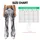 White Charcoal Marble Veining for Yoga, Gym Workouts, and Everyday Activewear Leggings - 7