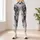 White Charcoal Marble Veining for Yoga, Gym Workouts, and Everyday Activewear Leggings - 6