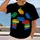 Colorful Interlocking Building Bricks for Creative Everyday Casual Wear and Play All-over Print Unisex T-shirt - 2