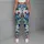 Blue Tropical Jungle Leaves And Orchids For Yoga, Running And Summer Fitness Women Leggings - 6