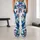 Blue Tropical Jungle Leaves And Orchids For Yoga, Running And Summer Fitness Women Leggings - 10