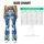 Blue Tropical Jungle Leaves And Orchids For Yoga, Running And Summer Fitness Women Leggings - 7