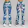 Blue Tropical Jungle Leaves And Orchids For Yoga, Running And Summer Fitness Women Leggings - 9