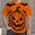 Spooky Pumpkin and Bats for Halloween Parties and Autumn Costume Events for Men All-over Print Unisex T-shirt - 4
