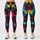 Neon Multicolor Paint Splatter For Gym Workouts And Urban Activewear Leggings - 3