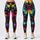 Neon Multicolor Paint Splatter For Gym Workouts And Urban Activewear Leggings - 1