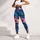 Navy Tropical Monstera And Hibiscus Blooms For Yoga, Pilates And Outdoor Training Leggings - 4