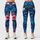 Navy Tropical Monstera And Hibiscus Blooms For Yoga, Pilates And Outdoor Training Leggings - 1