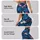 Navy Tropical Monstera And Hibiscus Blooms For Yoga, Pilates And Outdoor Training Leggings - 2