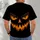 Orange-Eyed Jack-o'-Lantern Face for Halloween Parties and Costume Season for Men All-over Print Unisex T-shirt - 6