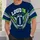 Winged Football and Lime Accents for Game Day Cheer and Weekend Tailgating Style All-over Print Unisex T-shirt - 5