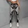 Black And White Geometric Shard Motifs For Yoga, Running, Pilates And Active Living Leggings - 5