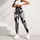 Black And White Geometric Shard Motifs For Yoga, Running, Pilates And Active Living Leggings - 6