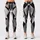 Black And White Geometric Shard Motifs For Yoga, Running, Pilates And Active Living Leggings - 1