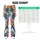 Blue Monstera And Crimson Hibiscus Tropical Garden For Yoga And Outdoor Training Leggings - 7
