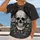 Gothic Skull with Crows, Roses and Mushrooms for Moody Autumn Nights and Alt Style All-over Print Unisex T-shirt - 2