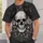 Gothic Skull with Crows, Roses and Mushrooms for Moody Autumn Nights and Alt Style All-over Print Unisex T-shirt - 5