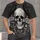 Gothic Skull with Crows, Roses and Mushrooms for Moody Autumn Nights and Alt Style All-over Print Unisex T-shirt - 4