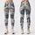 Vintage Navy Fish Folk Art for Coastal Weekends and Relaxed Everyday Adventures Afloat Leggings - 3