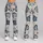 Vintage Navy Fish Folk Art for Coastal Weekends and Relaxed Everyday Adventures Afloat Leggings - 9