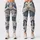 Vintage Navy Fish Folk Art for Coastal Weekends and Relaxed Everyday Adventures Afloat Leggings - 1