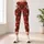 Vintage Santa Faces And Evergreen Sprigs For Cozy Christmas Holiday Celebrations Leggings - 4