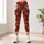 Vintage Santa Faces And Evergreen Sprigs For Cozy Christmas Holiday Celebrations Leggings - 6