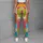 Colorful Pastel Geometric Stripes for Bright Commutes, Vacations, and Weekend Outings Leggings - 6