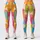 Colorful Pastel Geometric Stripes for Bright Commutes, Vacations, and Weekend Outings Leggings - 3