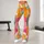 Colorful Pastel Geometric Stripes for Bright Commutes, Vacations, and Weekend Outings Leggings - 11