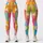 Colorful Pastel Geometric Stripes for Bright Commutes, Vacations, and Weekend Outings Leggings - 1