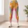 Colorful Pastel Geometric Stripes for Bright Commutes, Vacations, and Weekend Outings Leggings - 6