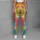 Colorful Pastel Geometric Stripes for Bright Commutes, Vacations, and Weekend Outings Leggings - 4