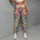 Watercolor Garden Flowers and Ladybugs for Camping and Countryside Outings Leggings - 6