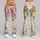 Watercolor Garden Flowers and Ladybugs for Camping and Countryside Outings Leggings - 9