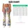 Watercolor Garden Flowers and Ladybugs for Camping and Countryside Outings Leggings - 7
