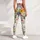Watercolor Garden Flowers and Ladybugs for Camping and Countryside Outings Leggings - 5