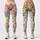 Watercolor Garden Flowers and Ladybugs for Camping and Countryside Outings Leggings - 3