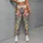 Watercolor Garden Flowers and Ladybugs for Camping and Countryside Outings Leggings - 4
