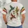 Three Crowned Birds and Leaf Motif for Laid-Back Music Fans and Nature Lovers All-over Print Unisex T-shirt - 6