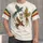 Three Crowned Birds and Leaf Motif for Laid-Back Music Fans and Nature Lovers All-over Print Unisex T-shirt - 4