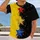 Split Yellow And Black Sparkling Stars For Bold Outings And Concert Nights All-over Print Unisex T-shirt - 2