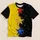 Split Yellow And Black Sparkling Stars For Bold Outings And Concert Nights All-over Print Unisex T-shirt - 1